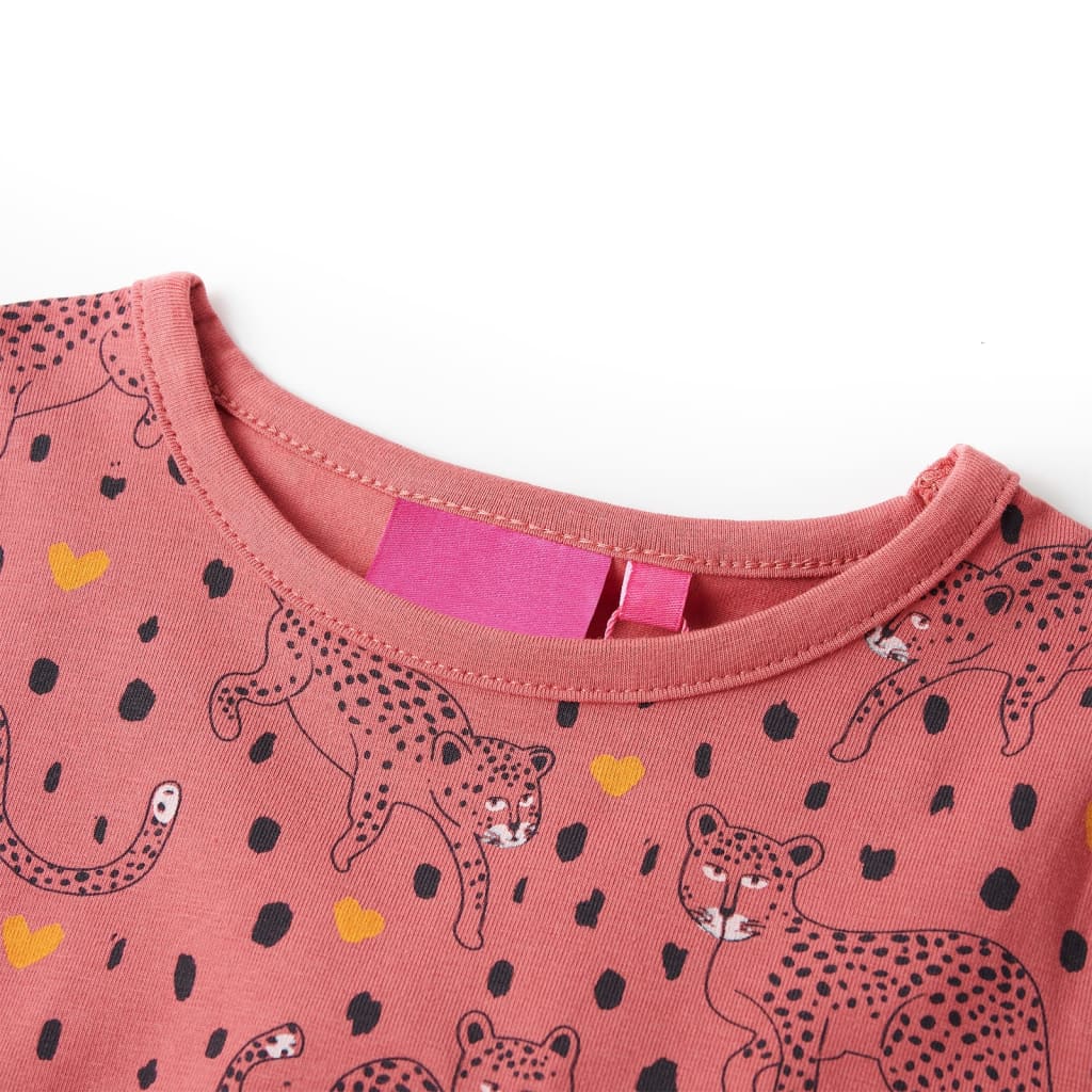 Pijama infantil de manga larga rosa viejo 104