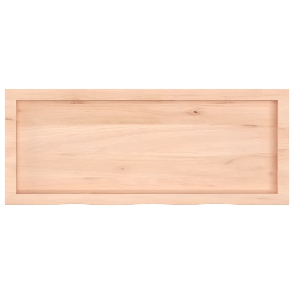 vidaXL Tablero de mesa madera maciza roble sin tratar 100x40x(2-4) cm