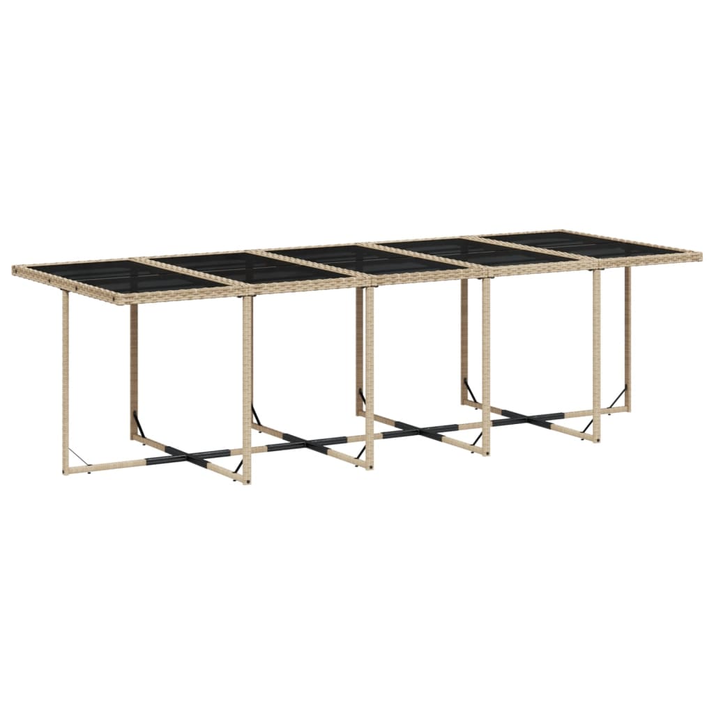 vidaXL Set comedor de jardín con cojines 15 pzas ratán sintético beige