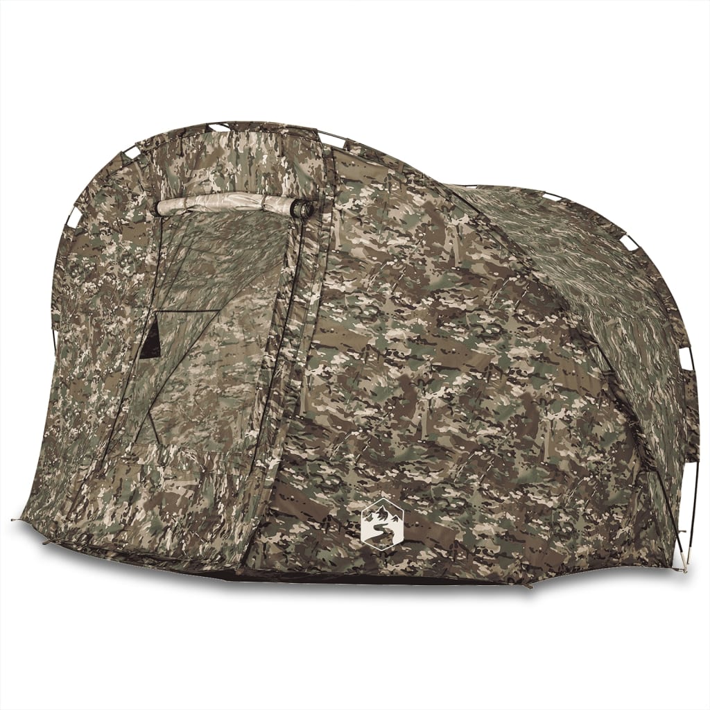 vidaXL Tienda de pesca para 5 personas impermeable camuflaje