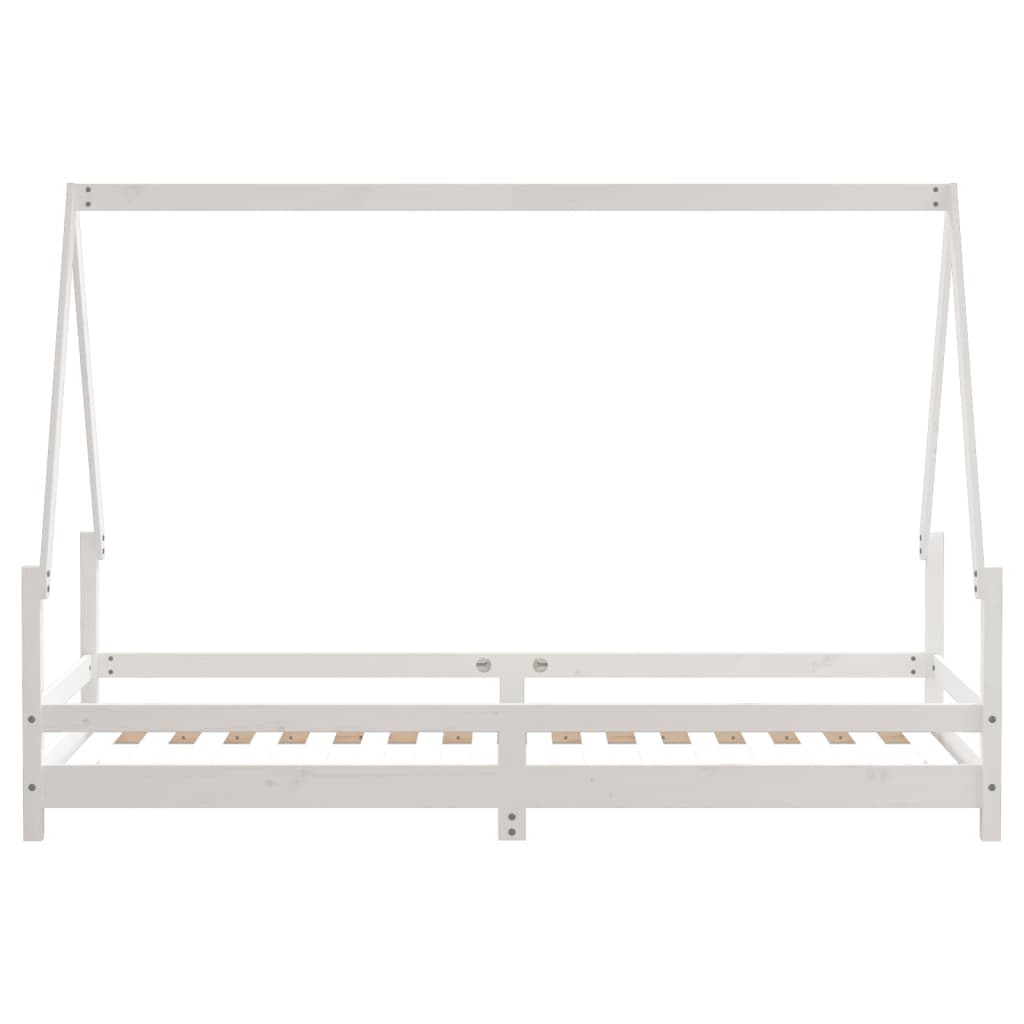 vidaXL Estructura de cama para niños madera de pino blanco 80x200 cm