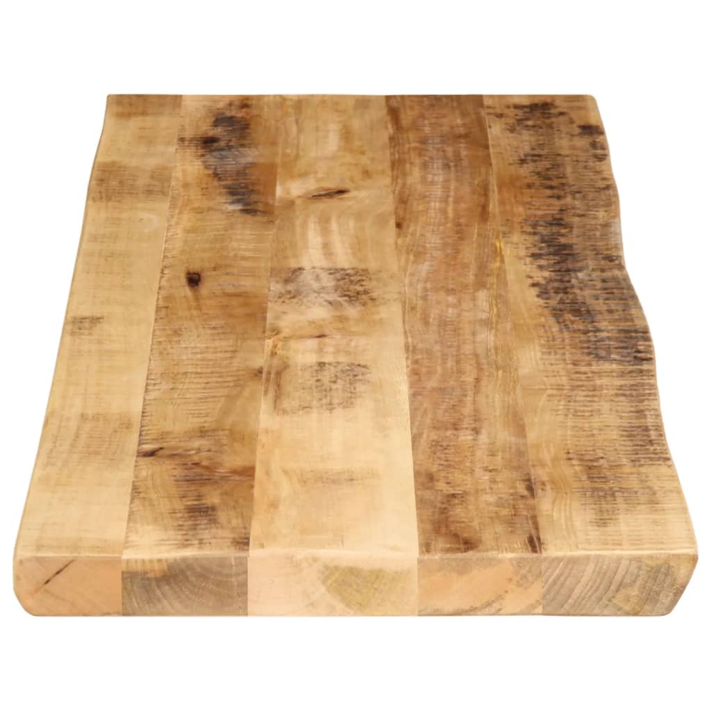 vidaXL Tablero de mesa borde natural madera maciza mango 140x40x3,8 cm