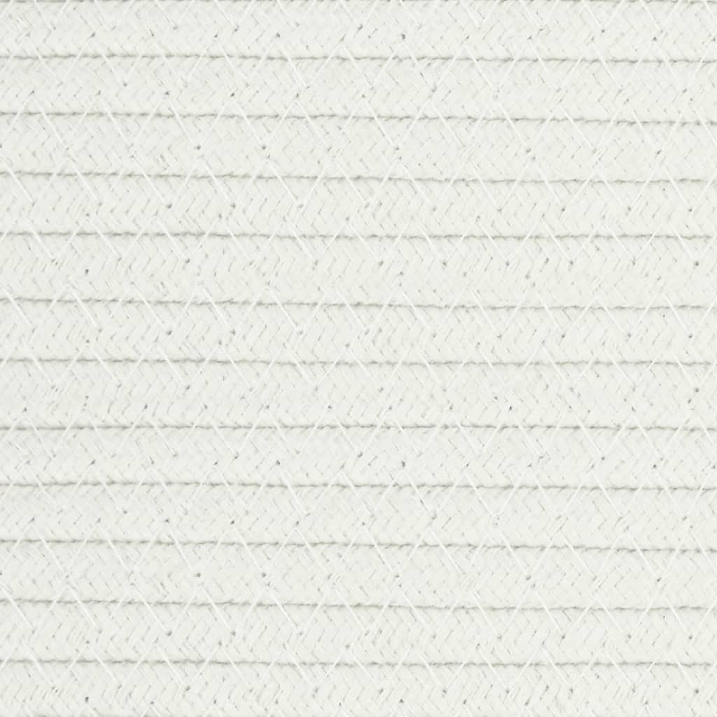 vidaXL Cesta para ropa sucia algodón gris y blanco Ø60x36 cm