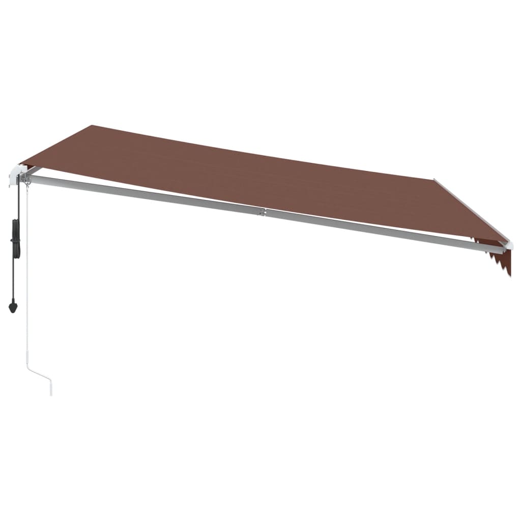 vidaXL Toldo retráctil automático marrón 400x300 cm