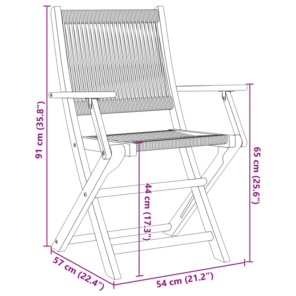 vidaXL Juego de bistro de 3 piezas polipropileno y madera maciza gris