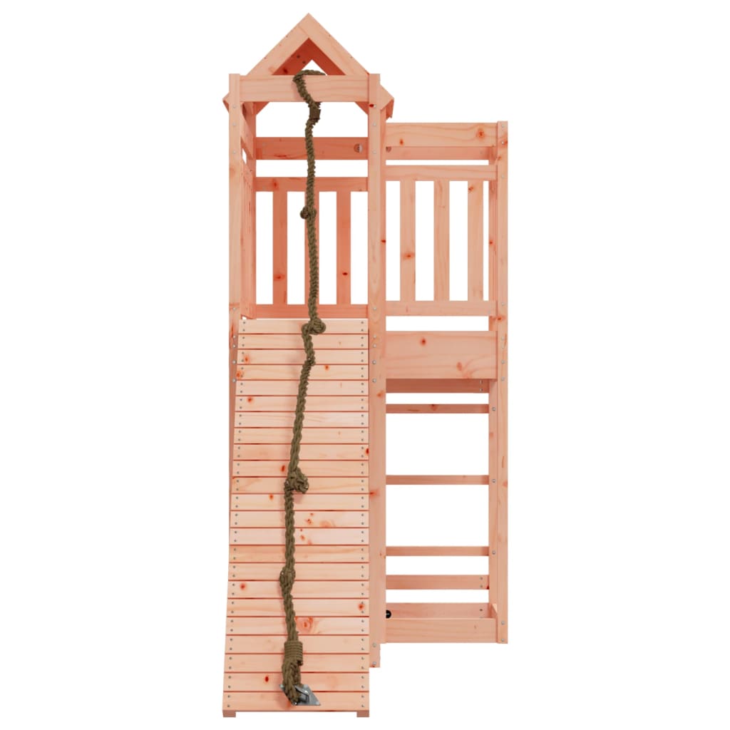 vidaXL Casita infantil con pared de escalada madera abeto Douglas