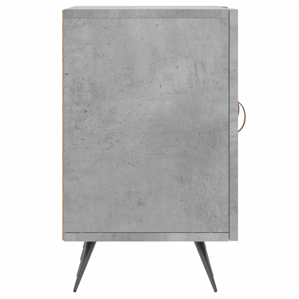 vidaXL Mueble de TV madera de ingeniería gris hormigón 150x30x50 cm