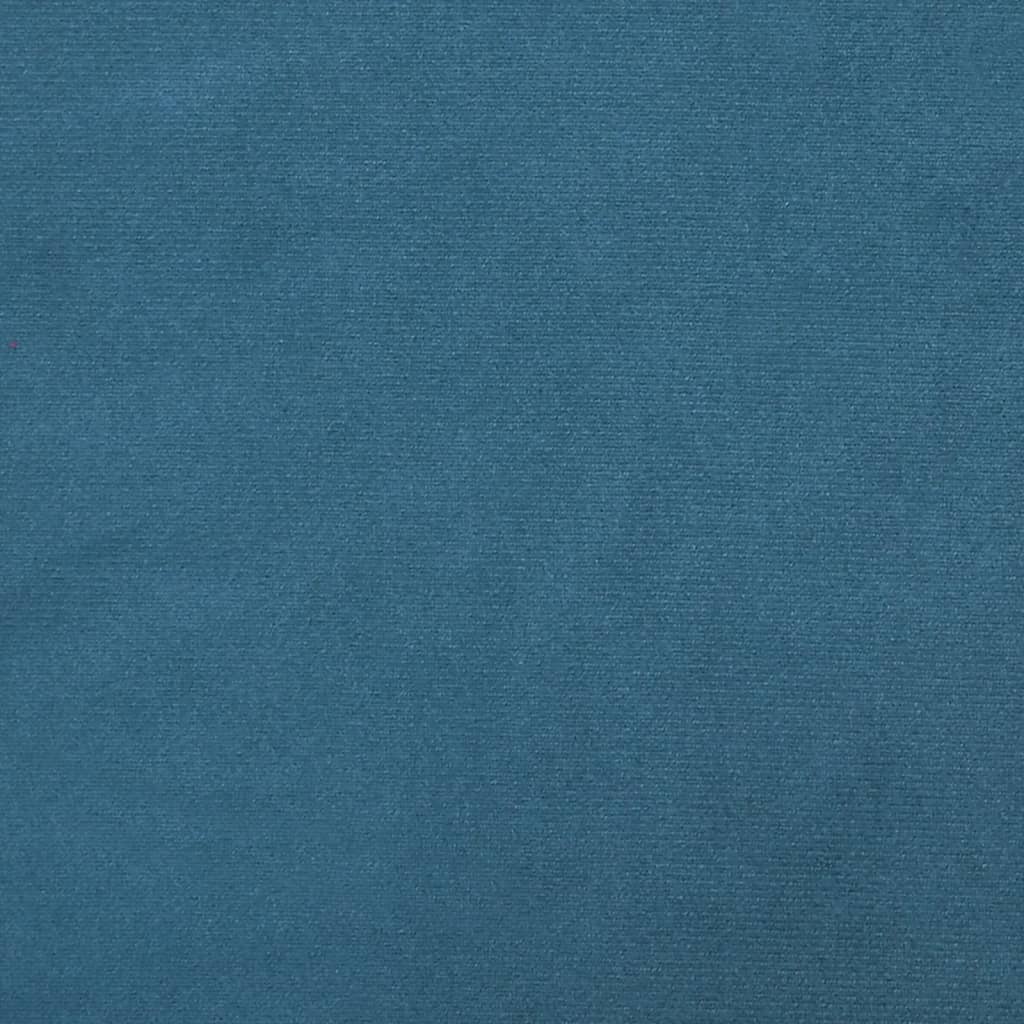 vidaXL Sofá de 3 plazas con cojines terciopelo azul 180 cm