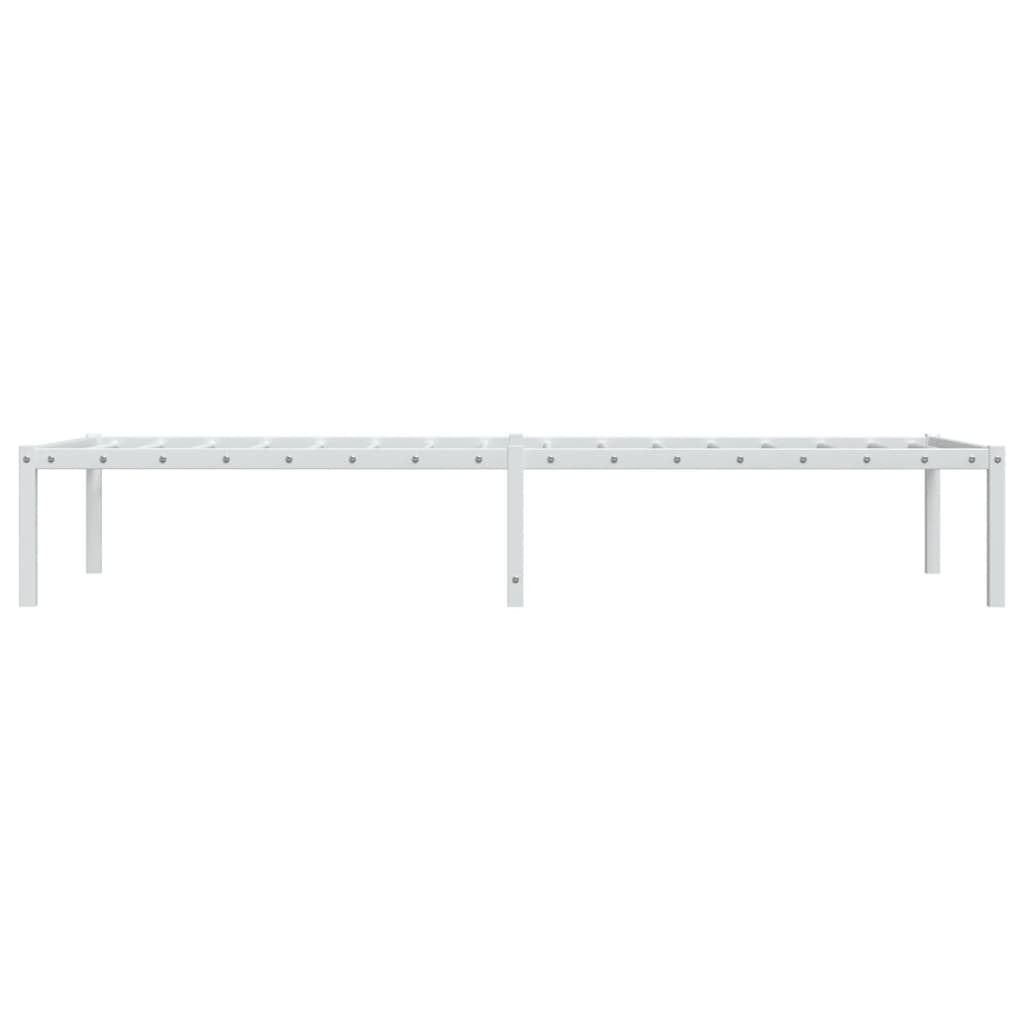 vidaXL Estructura de cama de metal blanco 80x200 cm