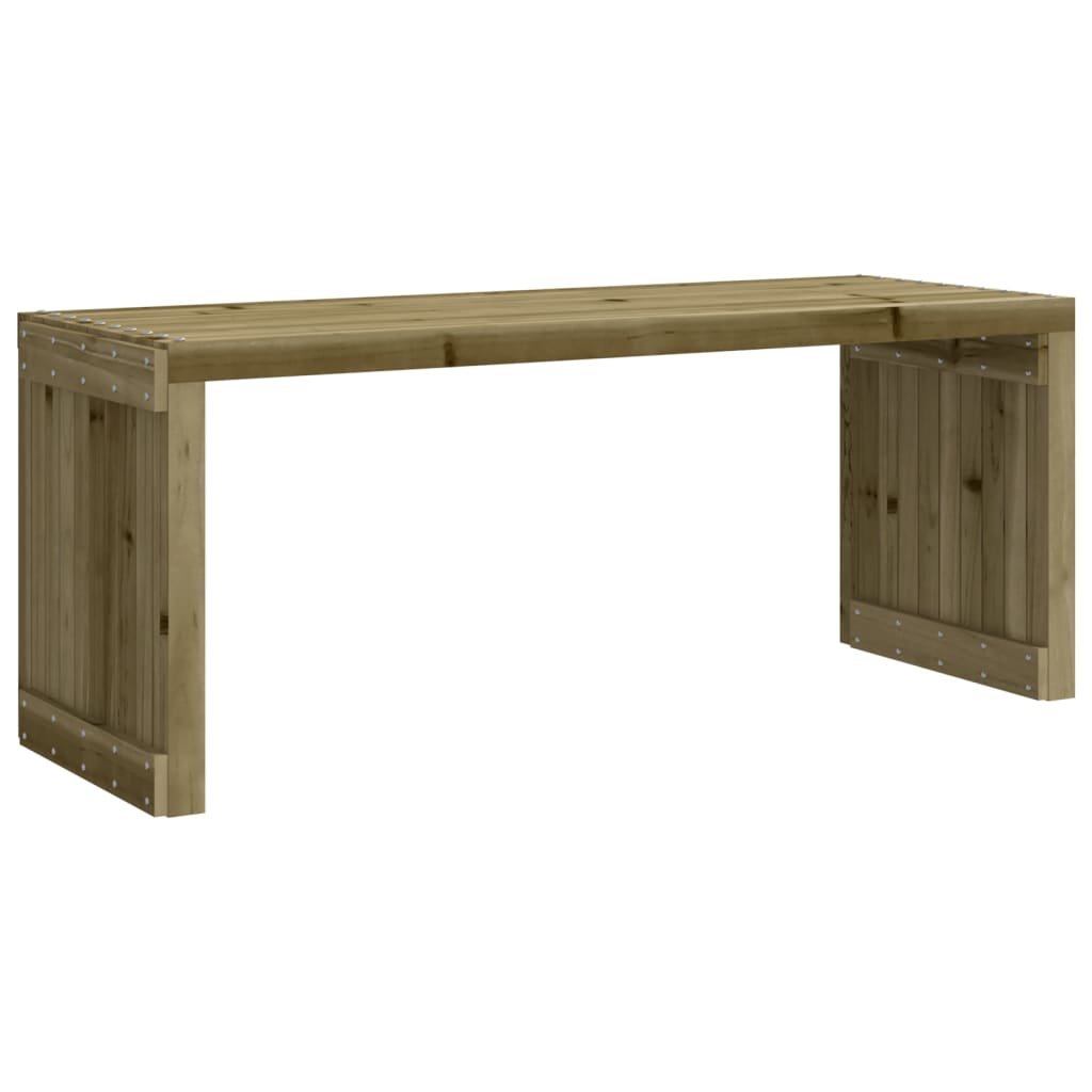 vidaXL Banco jardín extensible madera impregnada pino 212,5x40,5x45 cm