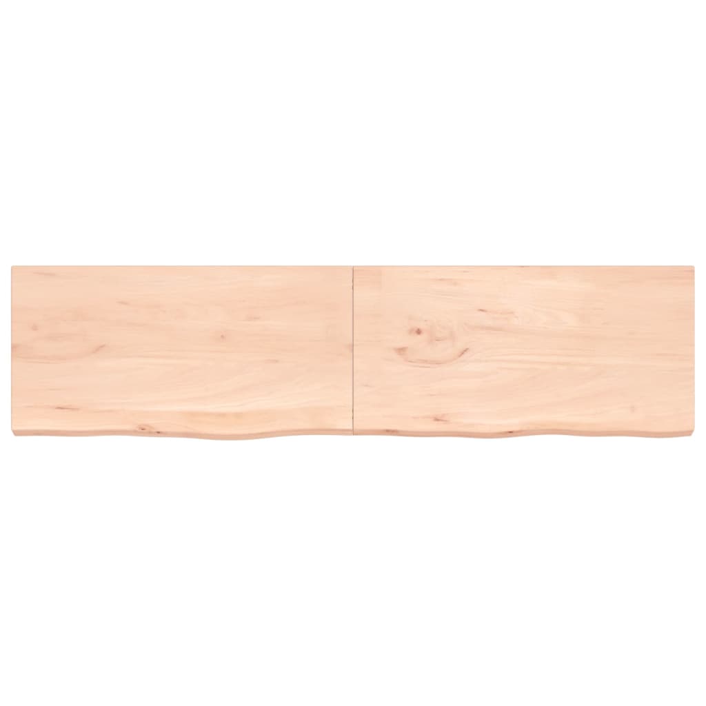 vidaXL Tablero de mesa madera maciza roble sin tratar 200x50x(2-4) cm