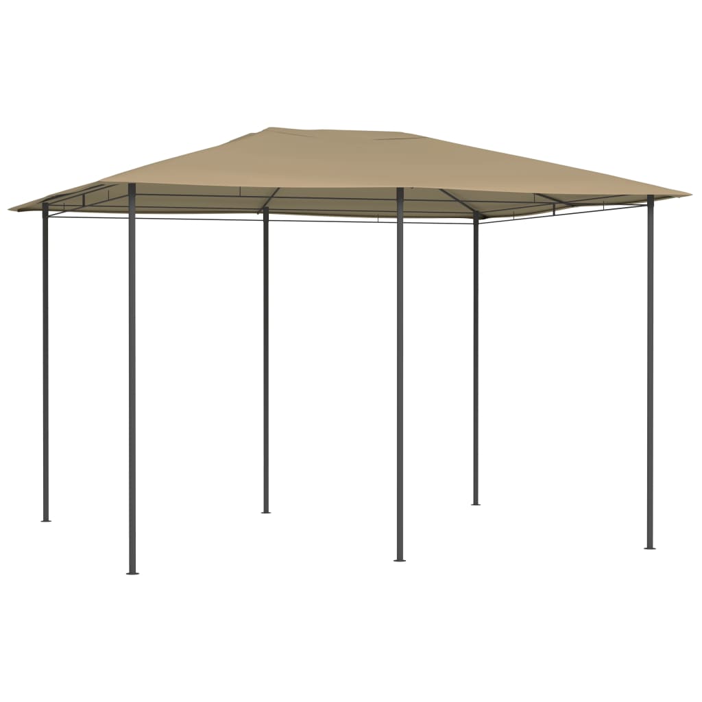 vidaXL Cenador gris taupe 3x4x2,6 m 160 g/m²