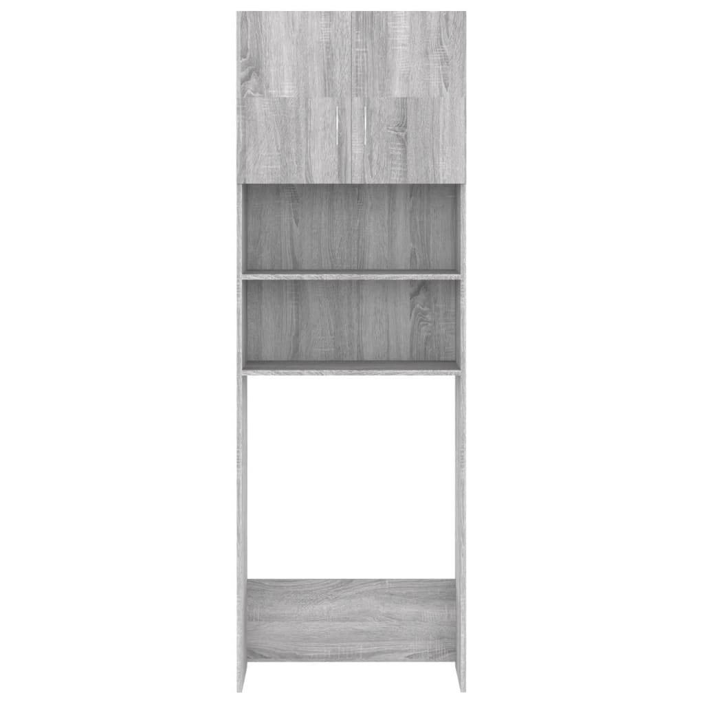 vidaXL Armario de lavadora gris Sonoma 64x25,5x190 cm