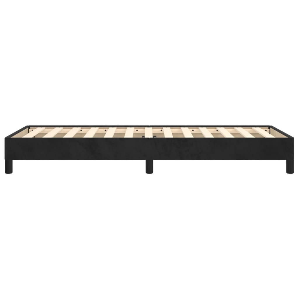 vidaXL Estructura de cama sin colchón terciopelo negro 80x200 cm