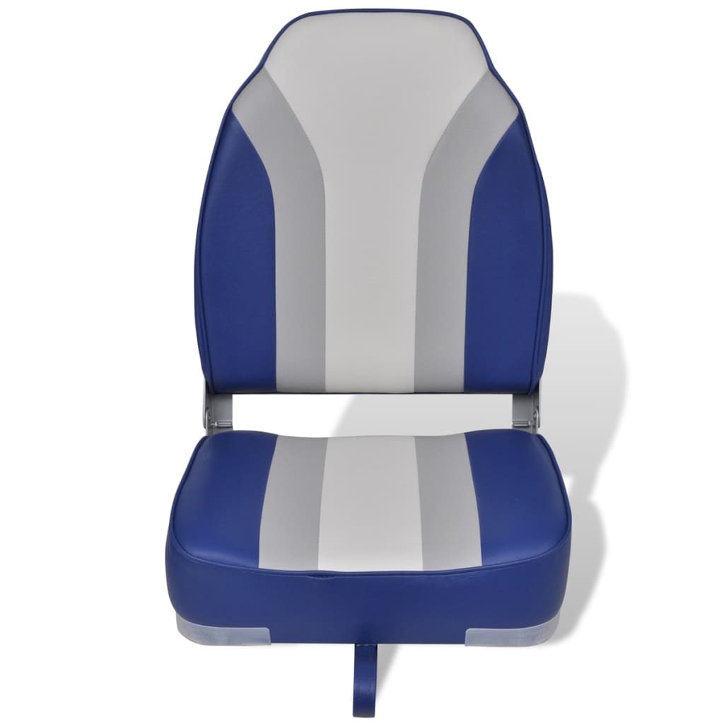 vidaXL Asiento plegable de barco con respaldo alto