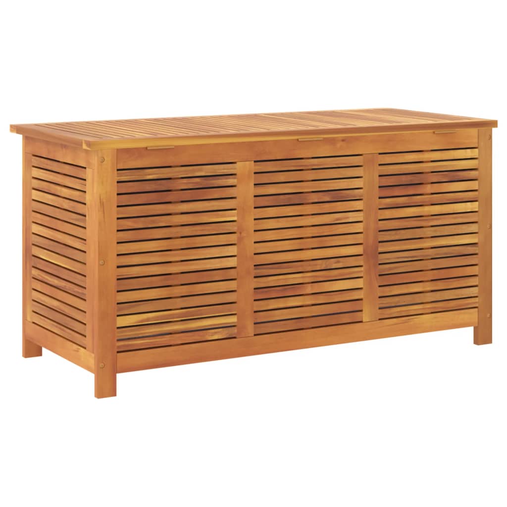 vidaXL Caja de almacenaje de jardín madera maciza acacia 113x50x56 cm