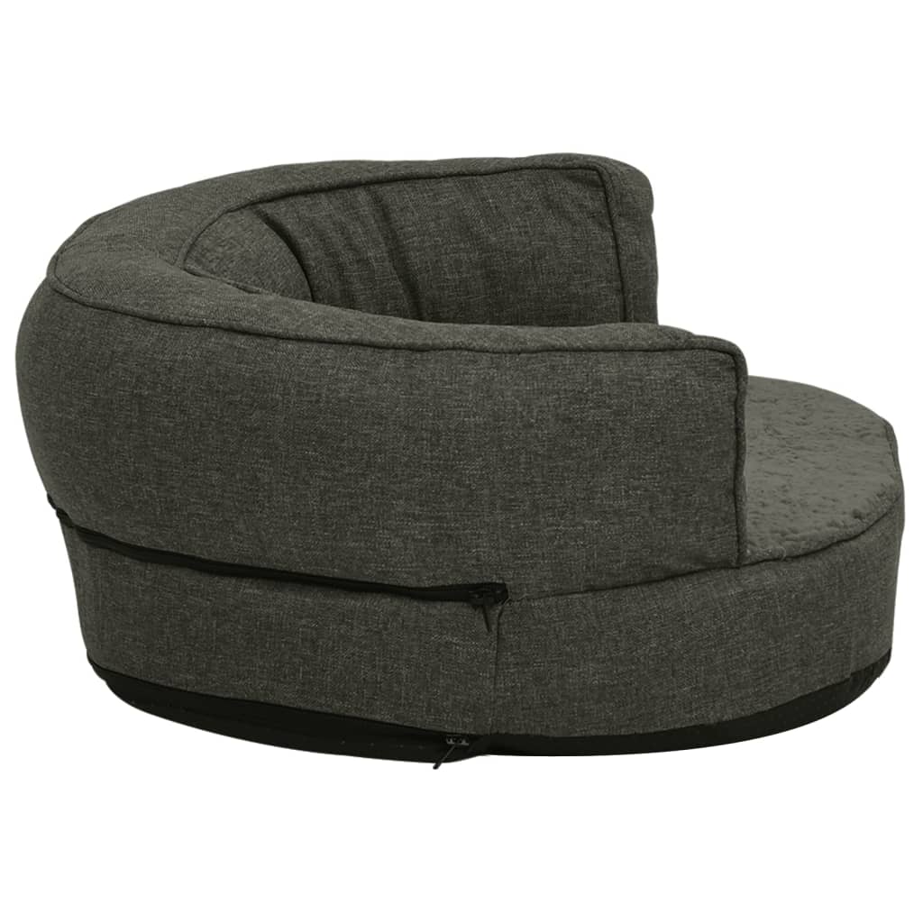 vidaXL Colchón para cama de perro ergonómico gris oscuro 75x53 cm