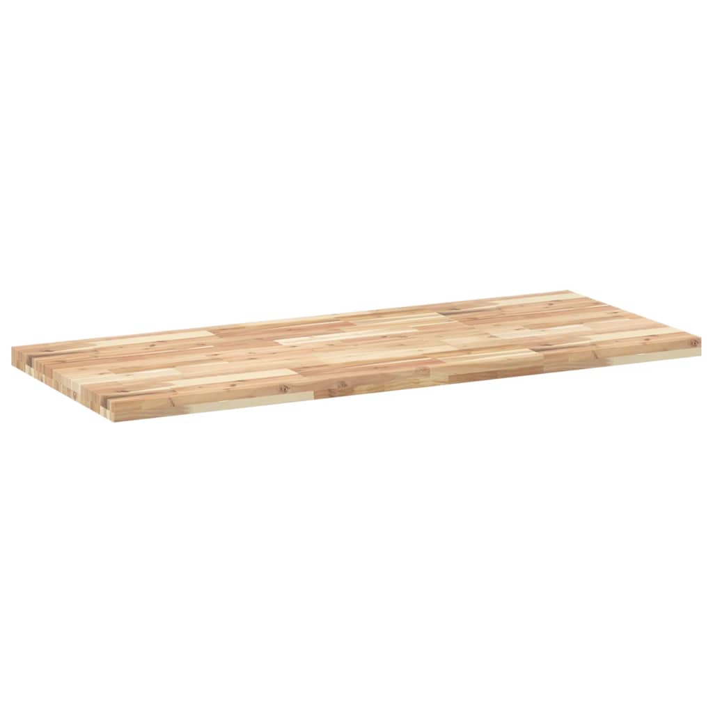 vidaXL Encimera tocador baño madera acacia sin tratar 120x60x4 cm