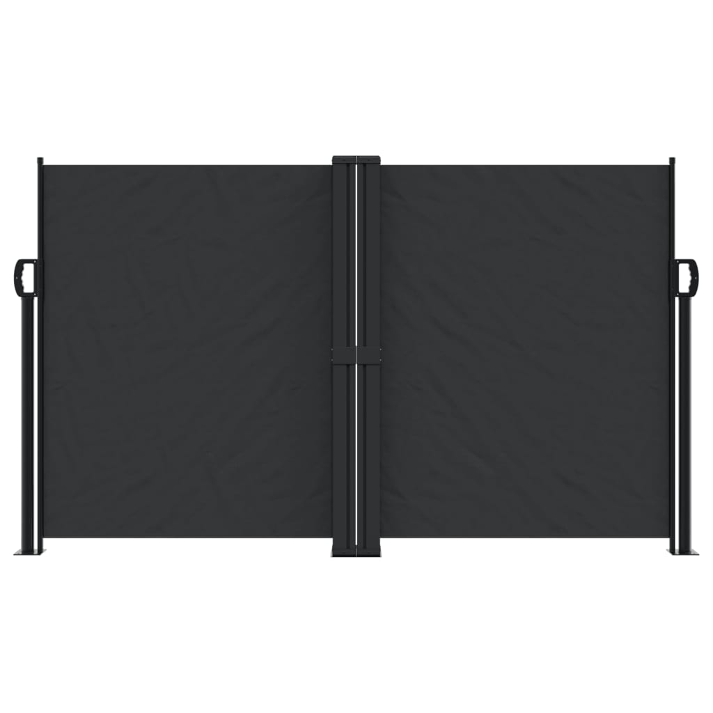 vidaXL Toldo lateral retráctil negro 140x1200 cm