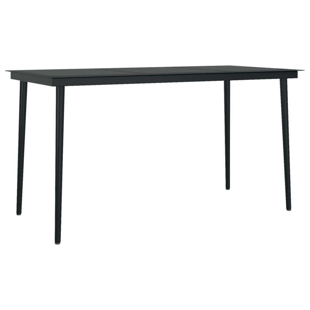 vidaXL Juego de comedor de jardín 7 piezas gris oscuro