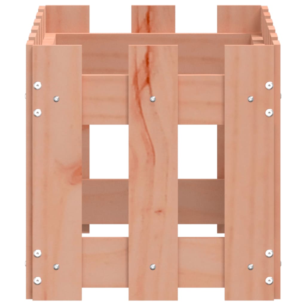 vidaXL Jardinera con diseño de valla madera maciza Douglas 60x30x30 cm