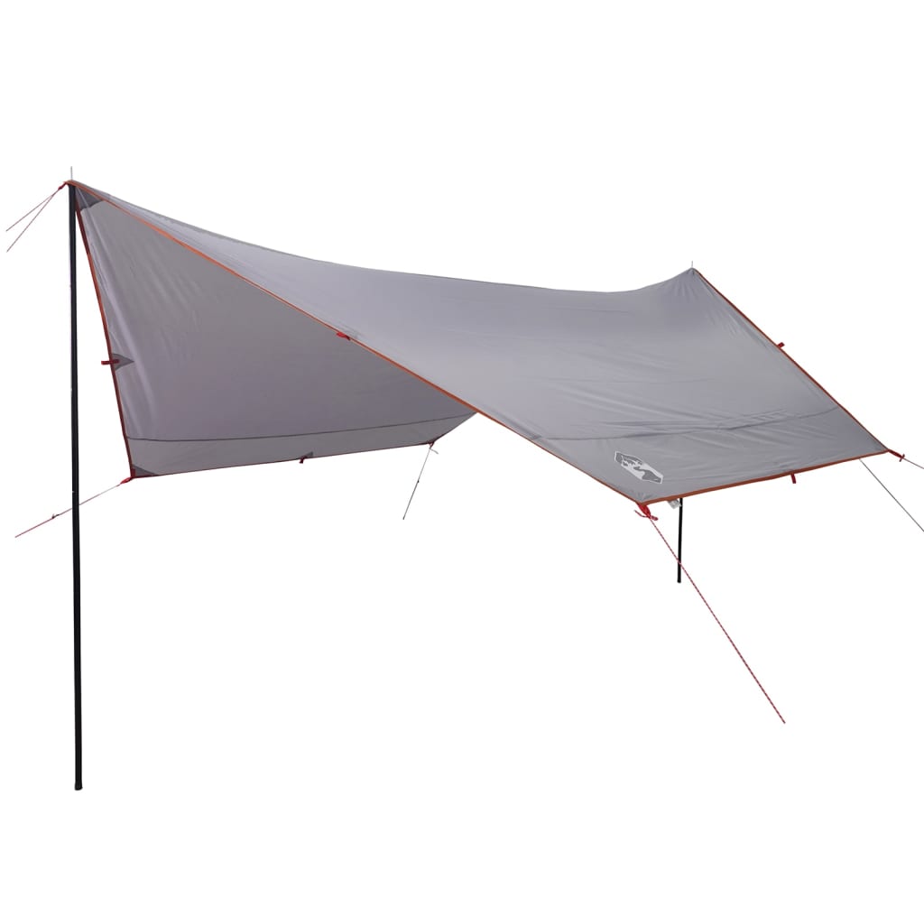 vidaXL Lona de camping impermeable naranja 430x380x210 cm