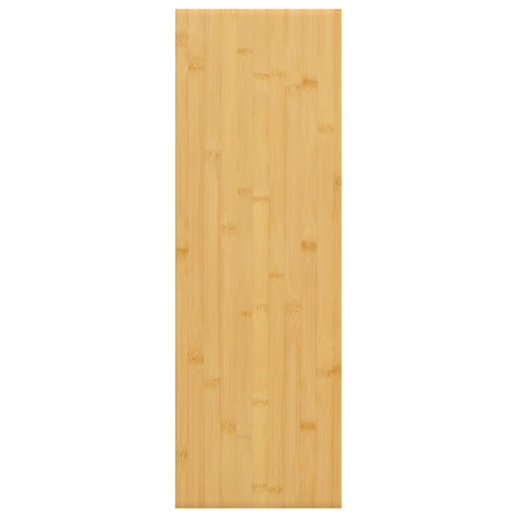 vidaXL Estante de pared de bambú 60x20x1,5 cm