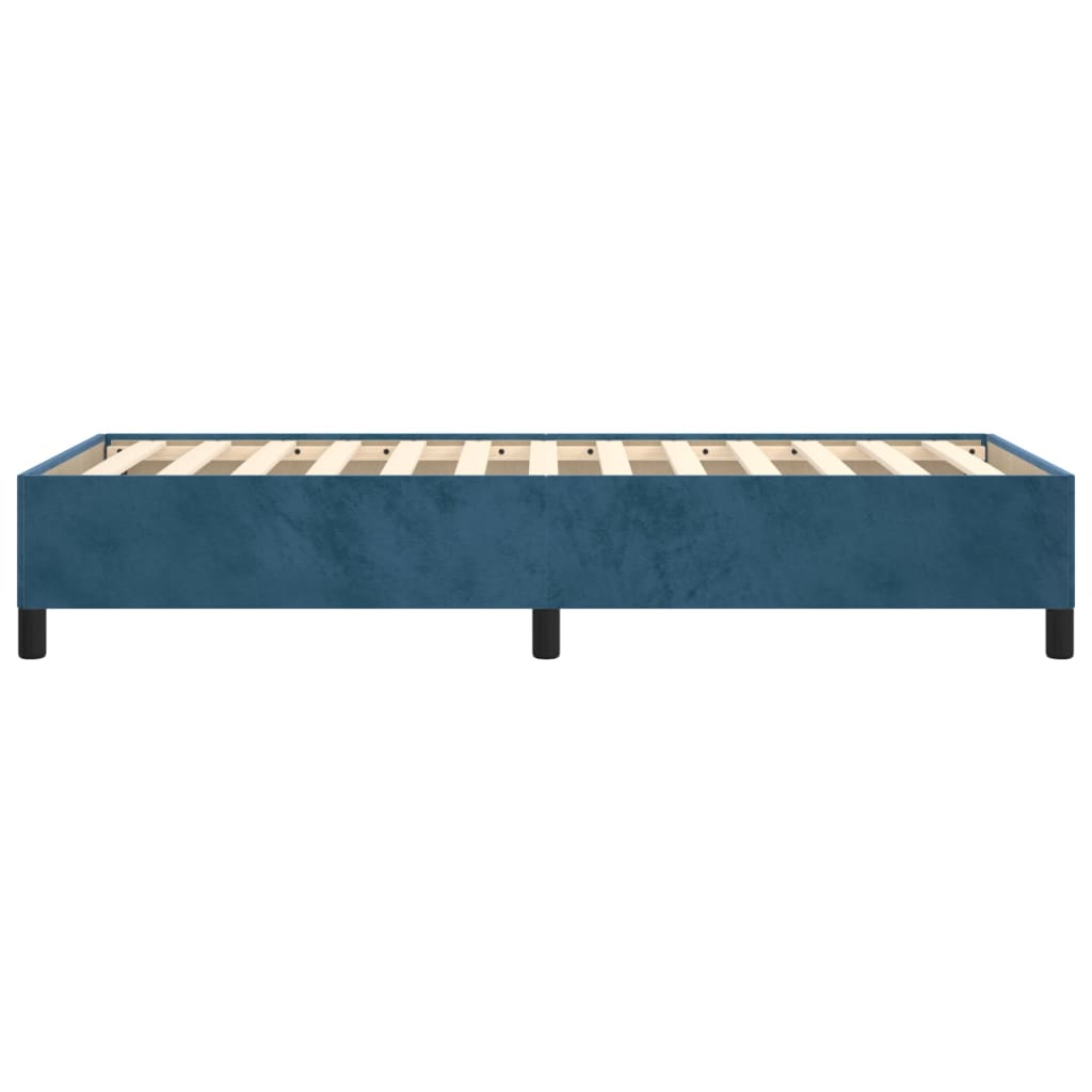 vidaXL Estructura de cama sin colchón terciopelo azul oscuro 100x200cm