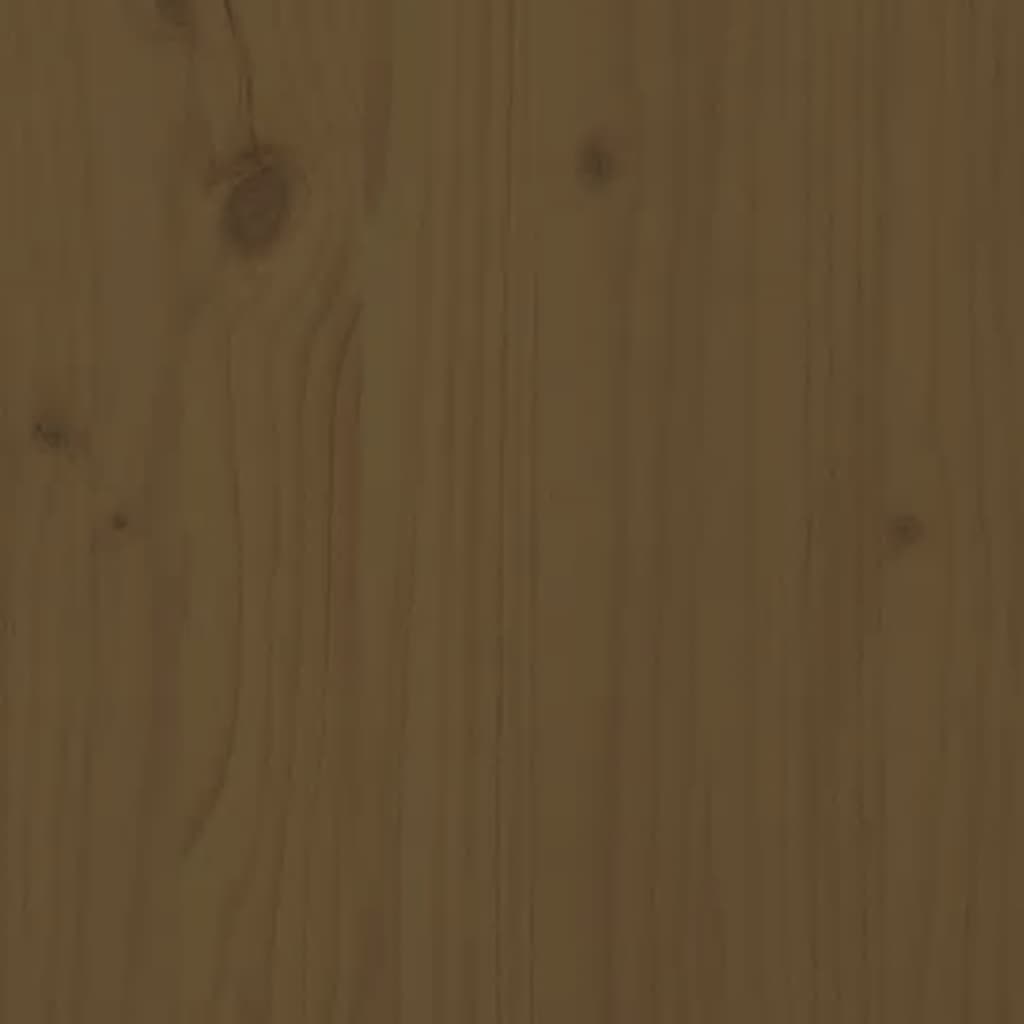 vidaXL Aparador alto madera maciza de pino marrón miel 83x41,5x100 cm