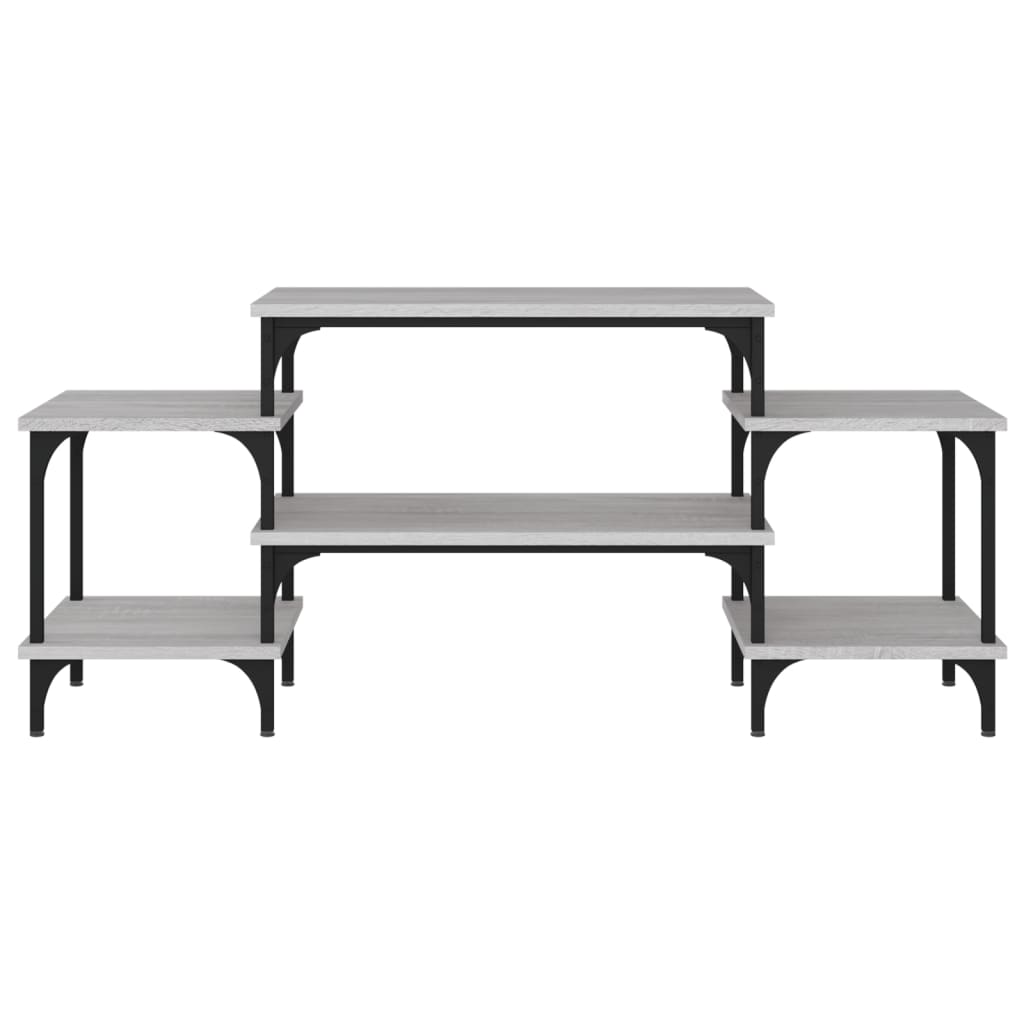 vidaXL Mueble para TV madera contrachapada gris Sonoma 117x35x52 cm