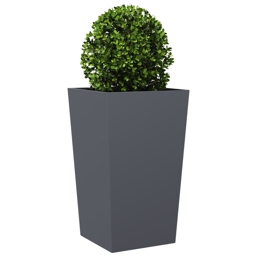 vidaXL Jardinera hexagonal acero antracita 45x45x75 cm