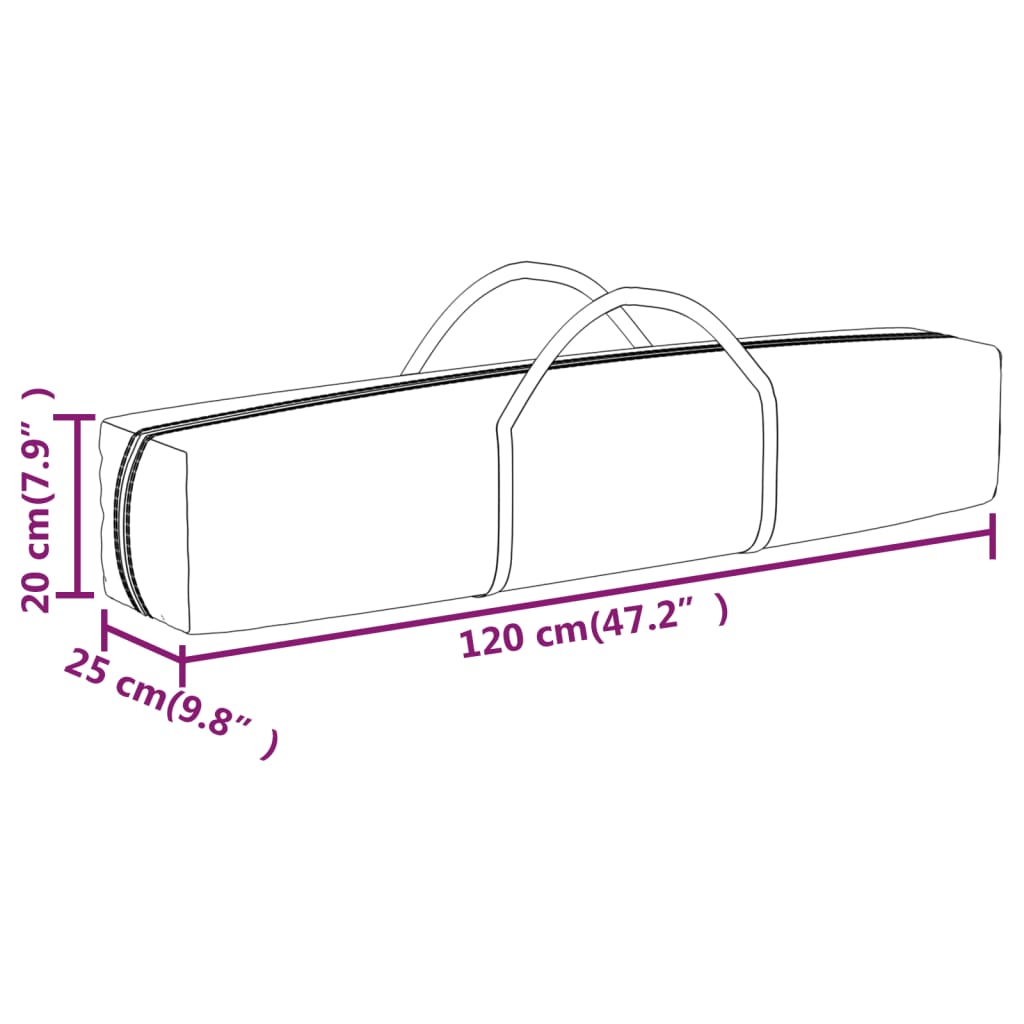 vidaXL Carpa de fiesta plegable con paredes laterales gris taupe 2x2 m