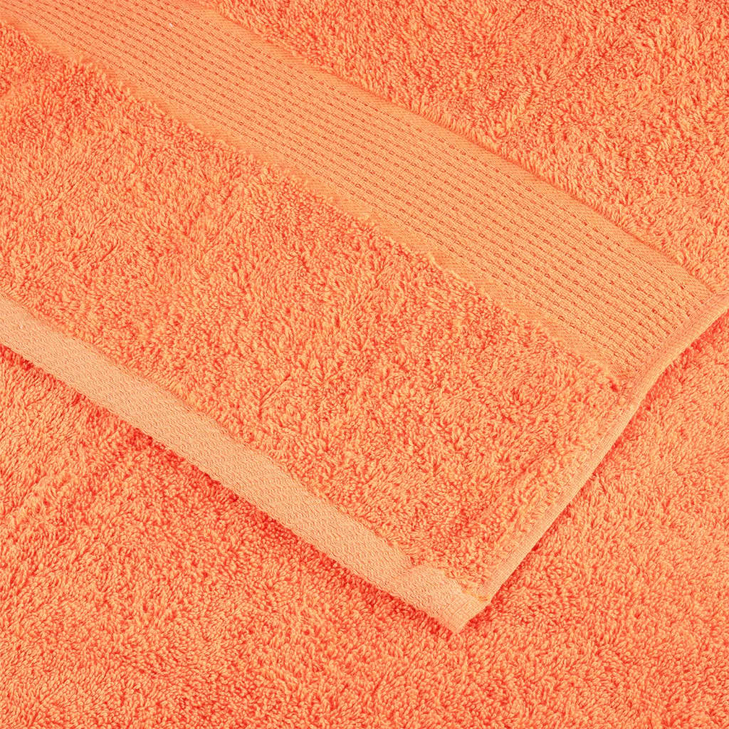 vidaXL Toallas de mano SOLUND 10 unidades naranja 50x100 cm 600 gsm