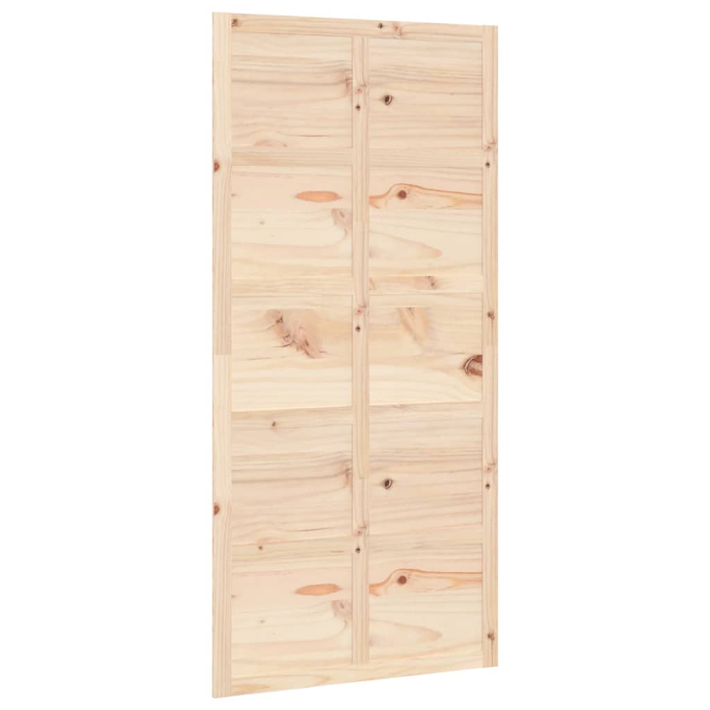 vidaXL Puerta de granero madera maciza pino 100x1,8x214 cm