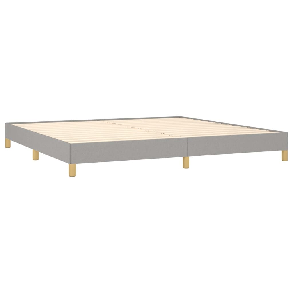 vidaXL Cama sin colchón tela gris claro 200x200 cm