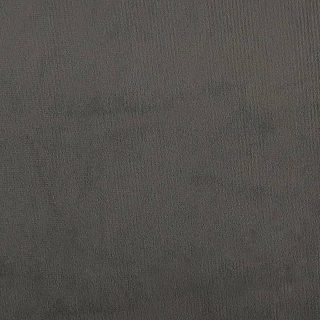 vidaXL Colchón muelles ensacados terciopelo gris oscuro 140x200x20 cm