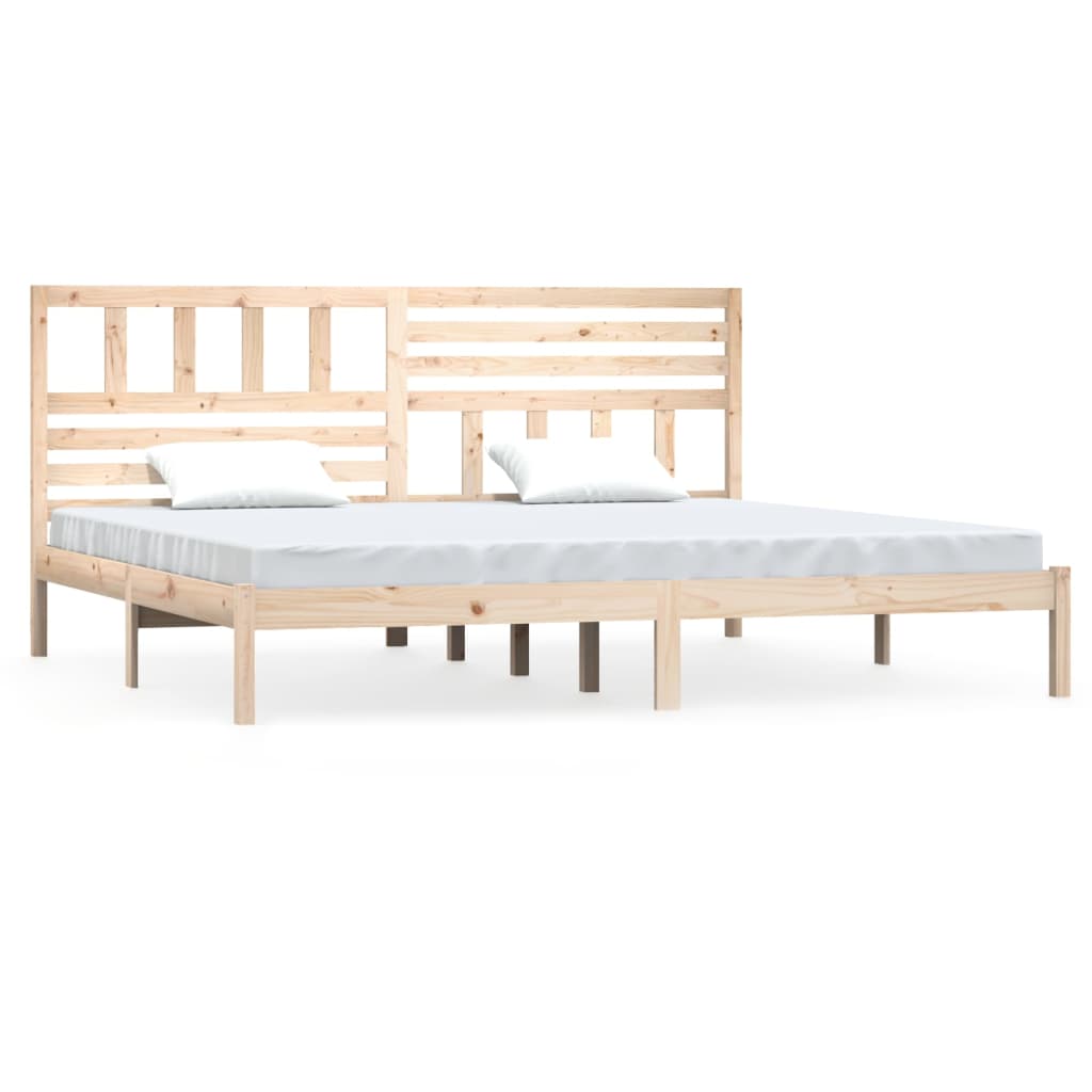 vidaXL Estructura de cama sin colchón madera maciza de pino 180x200 cm