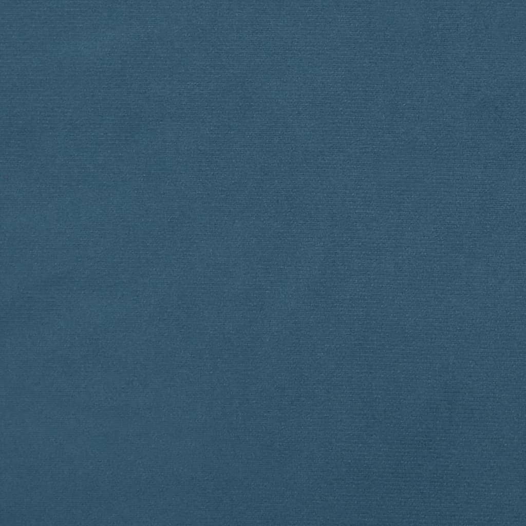 vidaXL Cabecero con orejas de terciopelo azul oscuro 93x16x118/128 cm