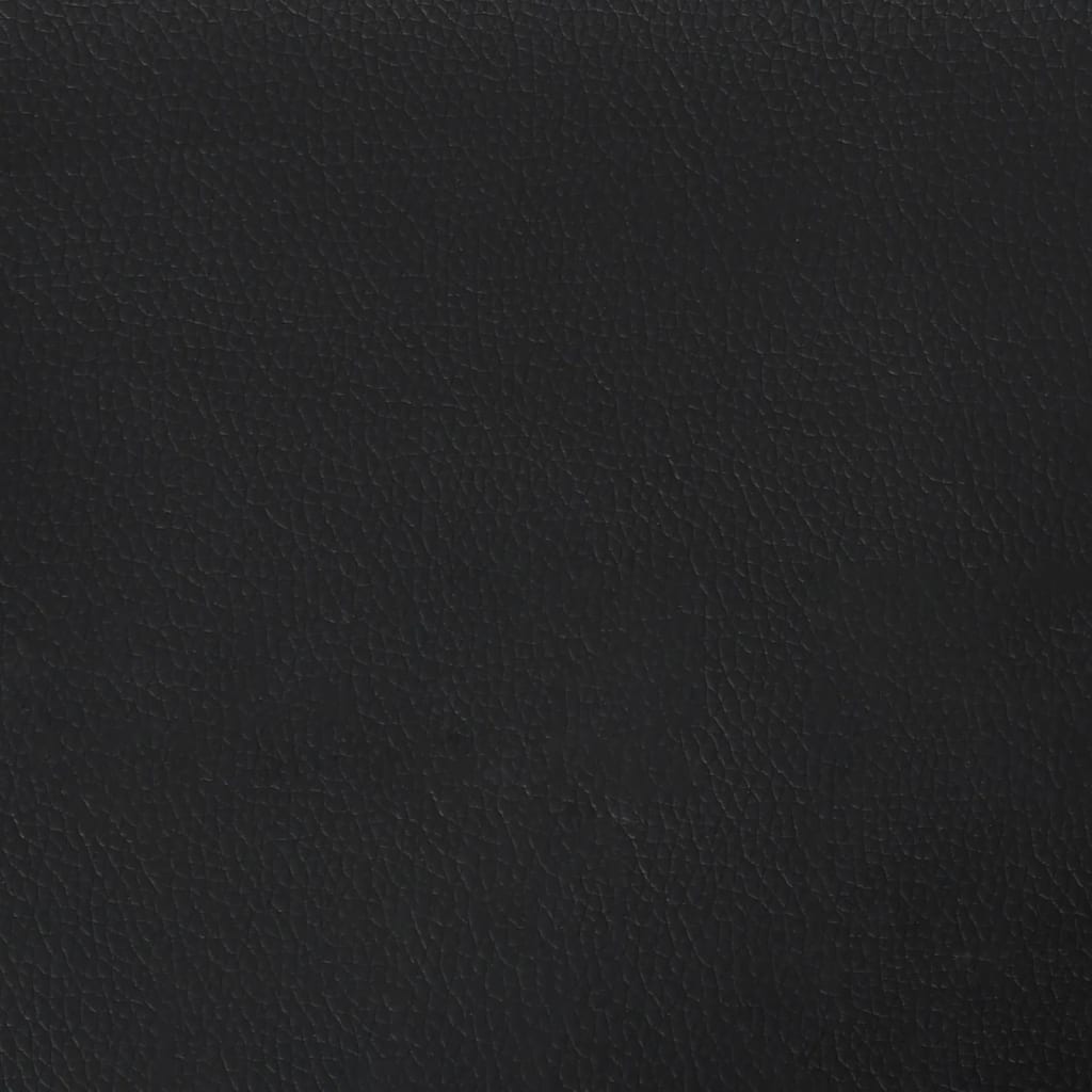 vidaXL Cama box spring con colchón cuero sintético negro 120x190 cm