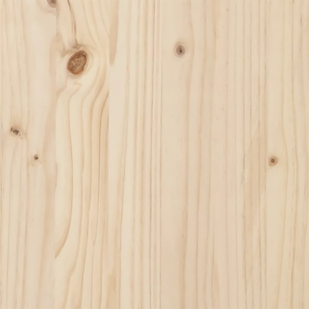 vidaXL Tumbonas de madera maciza de pino 2 unidades 205x60x31,5 cm