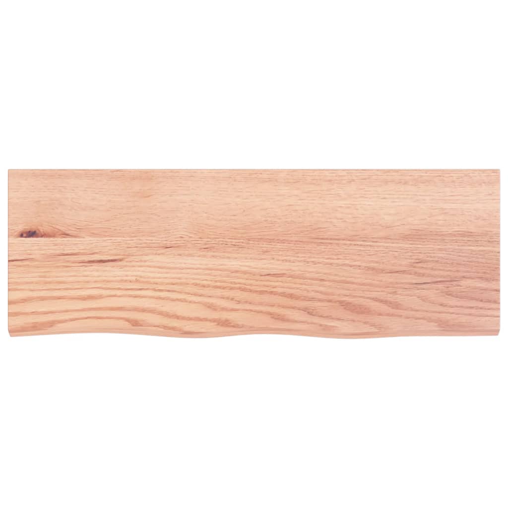 vidaXL Estante pared madera roble tratada marrón claro 80x30x(2-6) cm