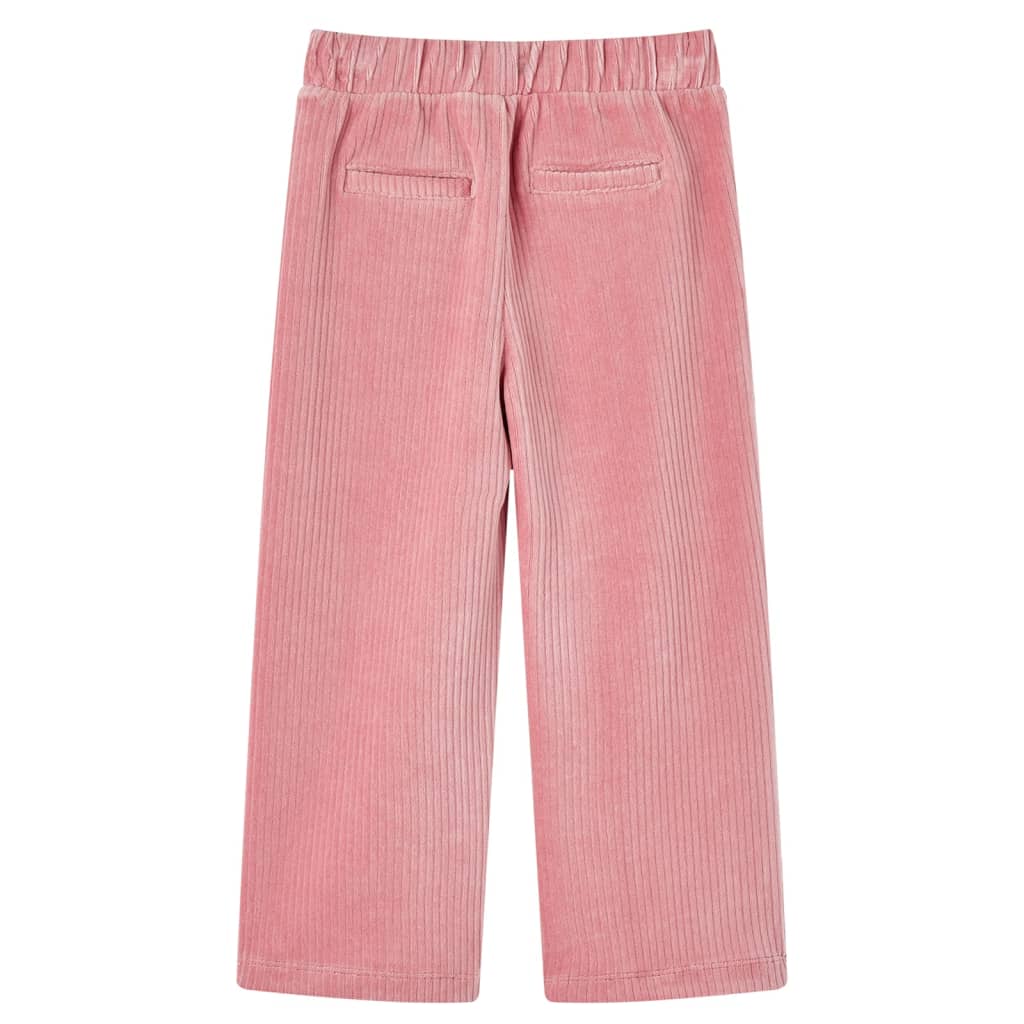 Pantalón infantil pana rosa claro 116
