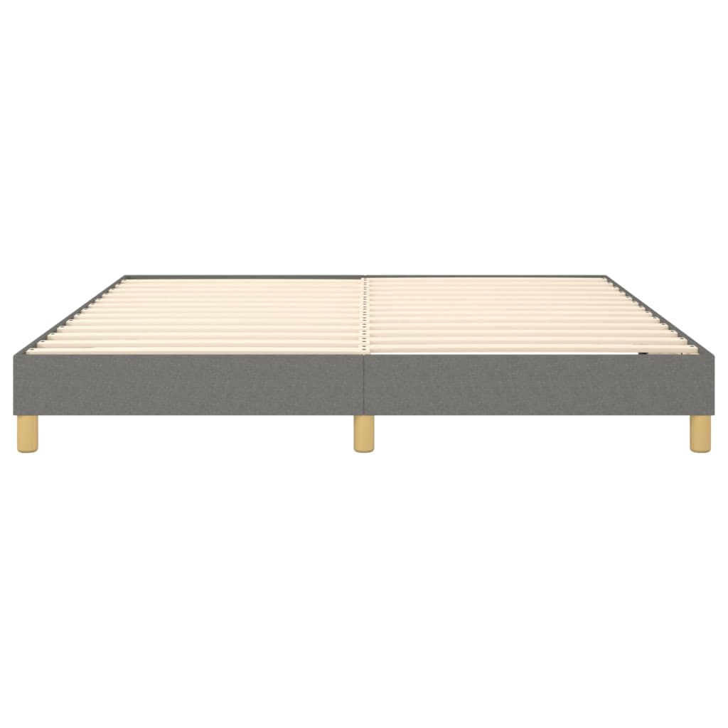 vidaXL Estructura de cama de tela gris oscuro 160x200 cm