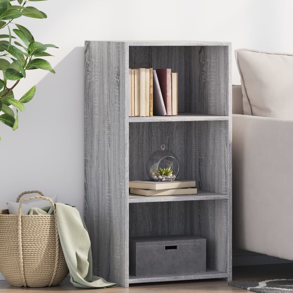 vidaXL Aparador de madera de ingeniería gris Sonoma 45x41x93 cm