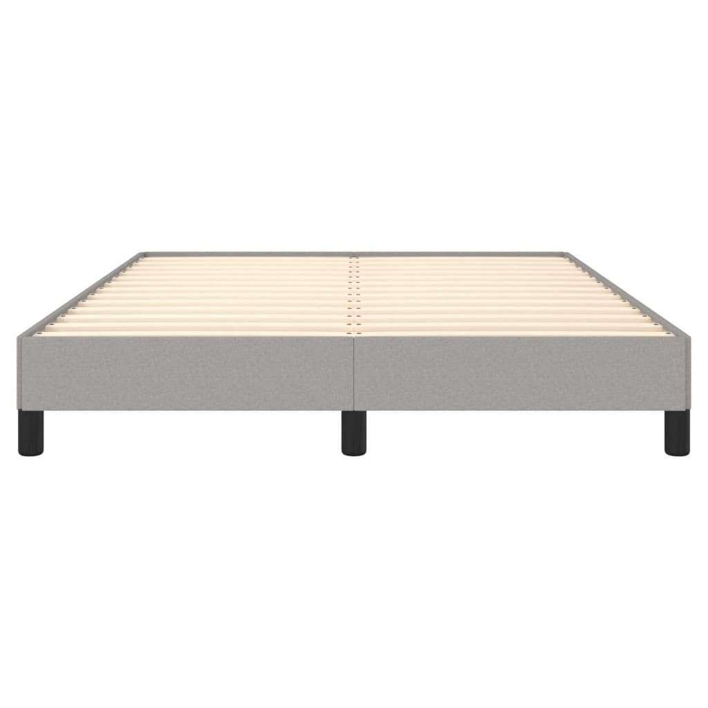 vidaXL Cama sin colchón tela gris claro 140x190 cm