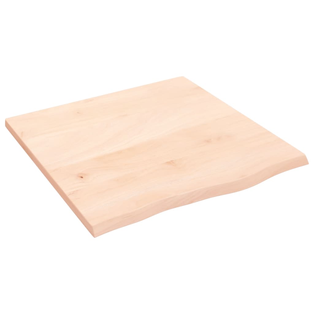 vidaXL Estante de pared madera maciza de roble sin tratar 60x60x2 cm