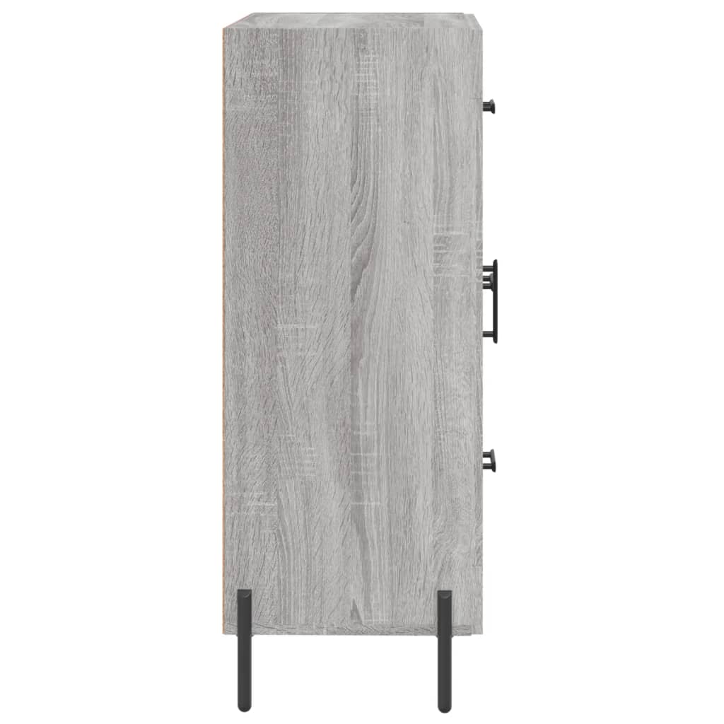 vidaXL Aparador de madera de ingeniería gris Sonoma 69,5x34x90 cm