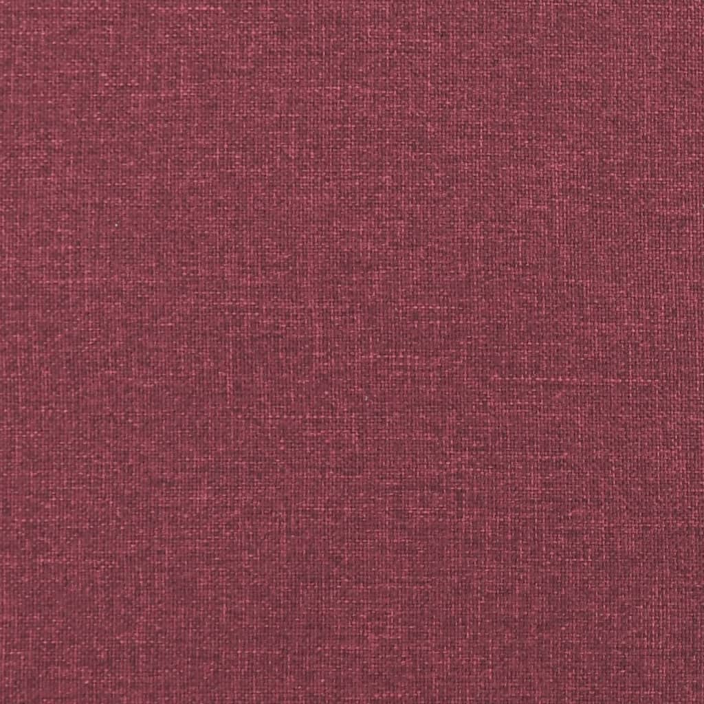 vidaXL Juego de sofás con cojines 2 piezas tela rojo tinto