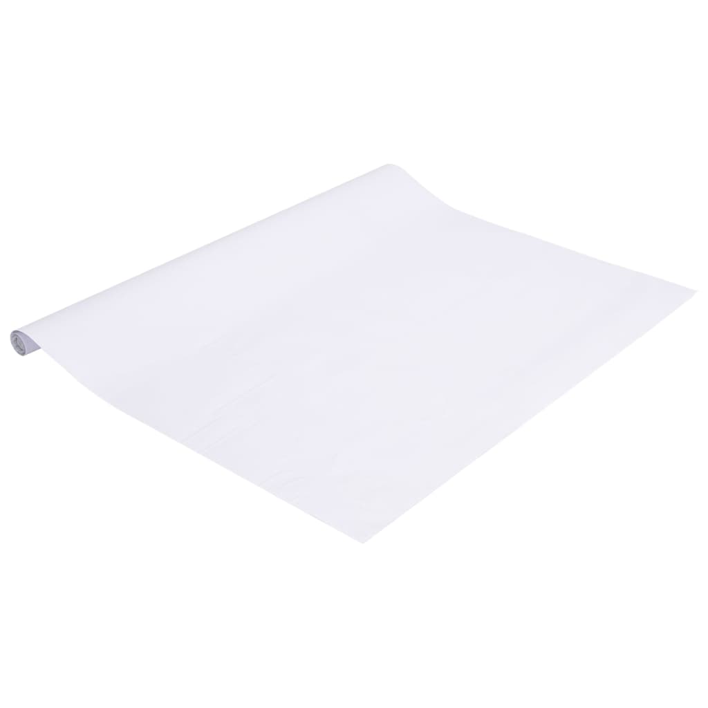 vidaXL Lámina de ventana esmerilada PVC blanco 90x2000 cm