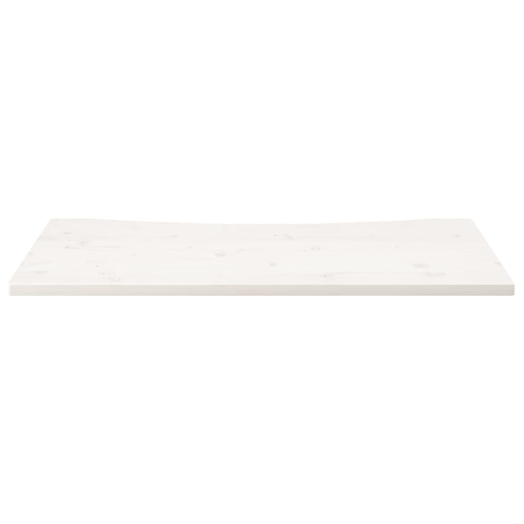 vidaXL Tablero de escritorio madera maciza pino blanco 110x60x2,5 cm